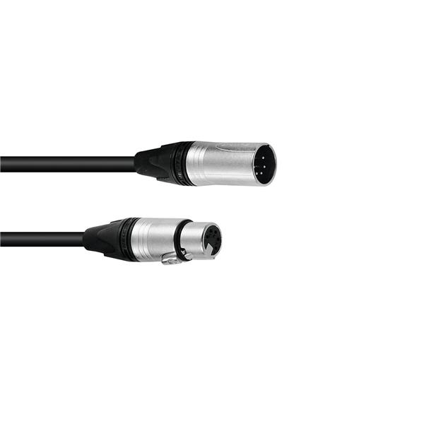 PSSO DMX cable XLR 5pin 3m bk Neutrik