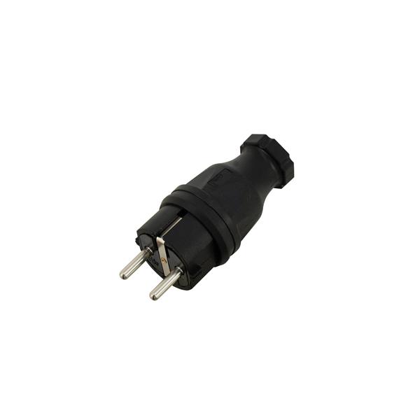 PC ELECTRIC Safety Plug Rubber bk