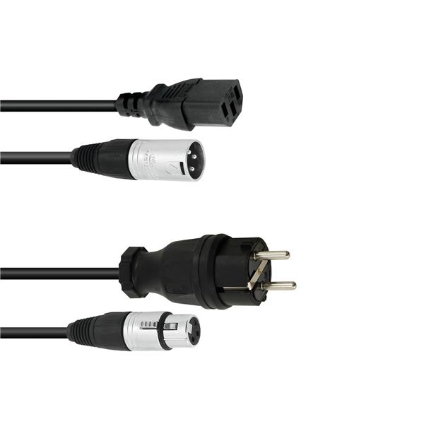 PSSO Combi Cable Safety Plug/XLR 15m