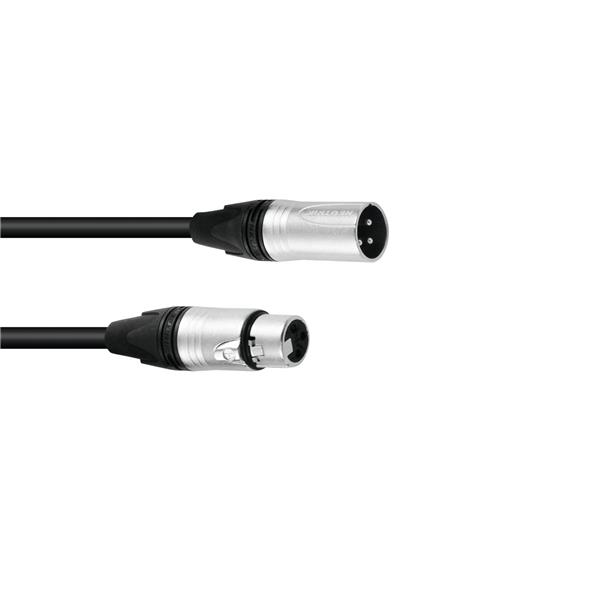 SOMMER CABLE DMX cable XLR 3pin 1.5m bk Neutrik