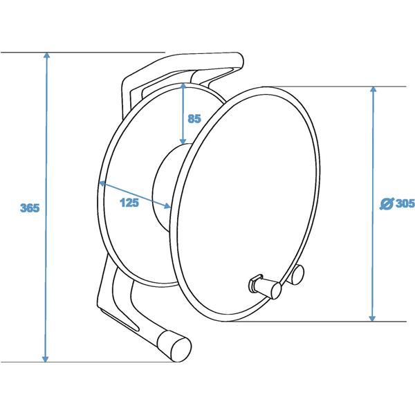 SCHILL Cable Drum IT300.SO A=305/C=125