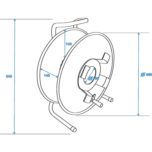 SCHILL Cable Drum HT480.RM A=460/C=142