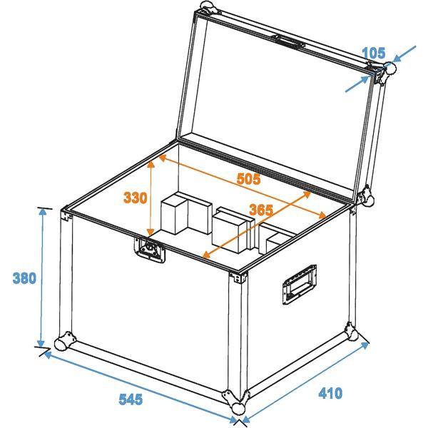 ROADINGER Flightcase 2x Z-1020