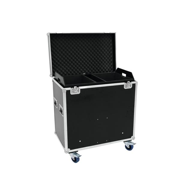 ROADINGER Flightcase 8x Audience Blinder 2xCOB