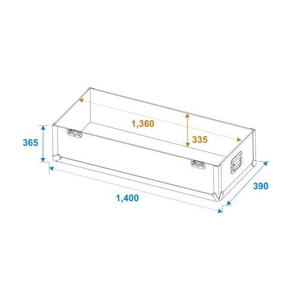 ROADINGER Flightcase 2x LCD ZL55