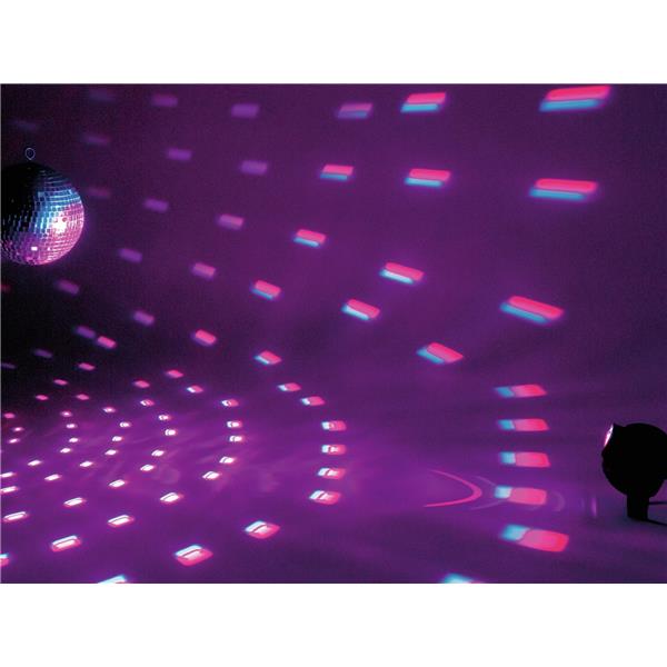 EUROLITE Mirror Ball Set 30cm with LED RGB Spot RC