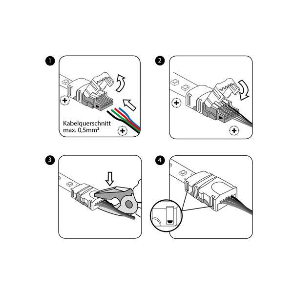 EUROLITE LED Strip Power Contact 3Pin 10mm