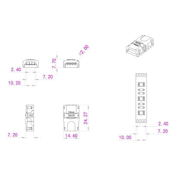 EUROLITE LED Strip flexible Connector 4Pin 10mm