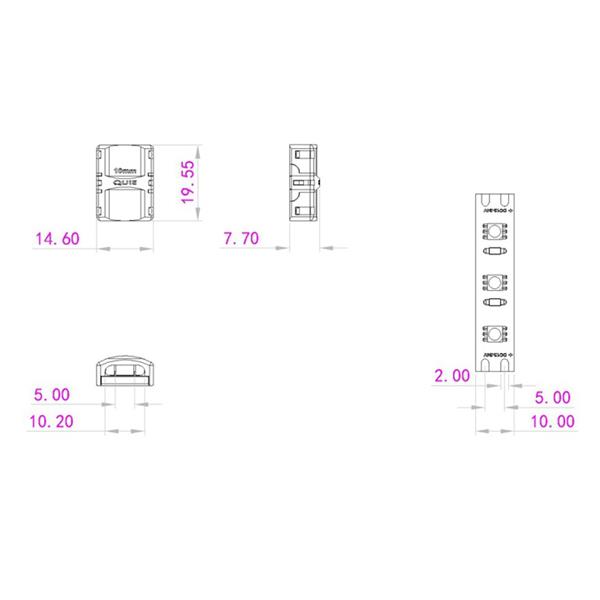 EUROLITE LED Strip Connector 2Pin 10mm