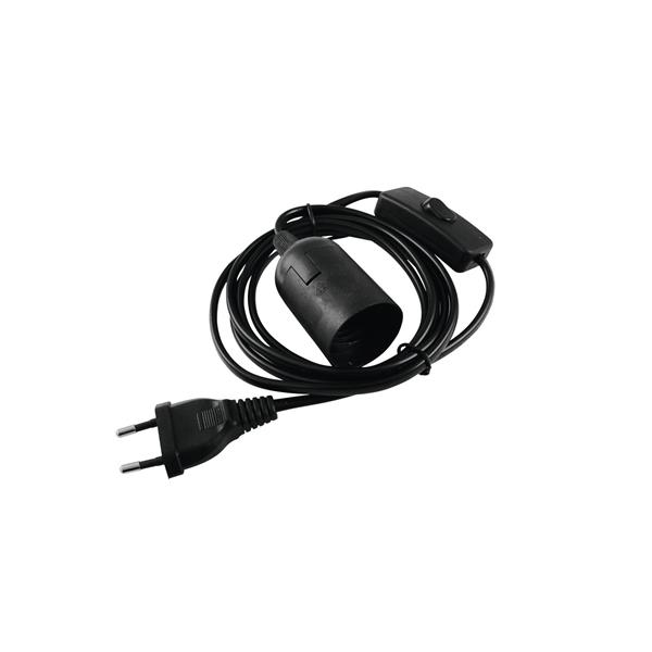 EUROLITE E-27 Socket Power Cable, Plug, Switch