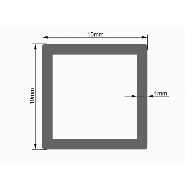 EUROLITE Tubing 10x10mm blue 4m