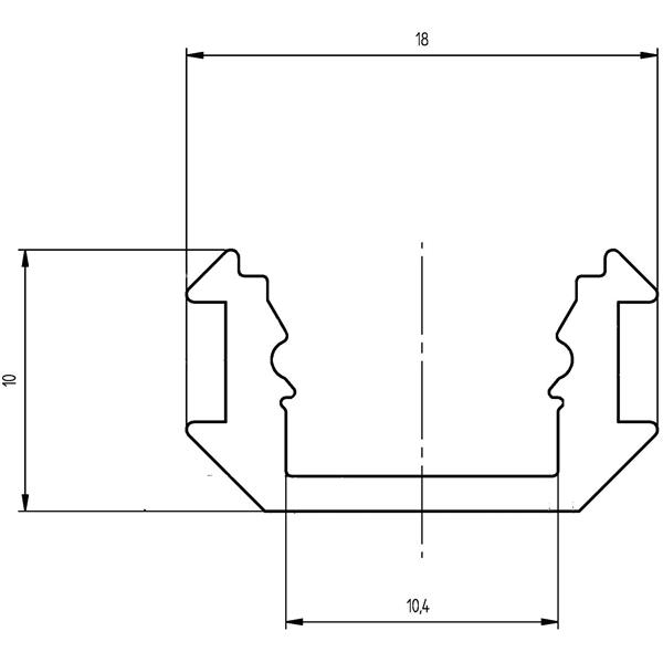 EUROLITE Multiprofile for LED Strip silver 4m