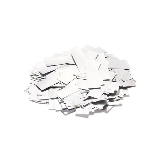 TCM FX Slowfall Confetti rectangular 55x18mm, white/silver, 1kg