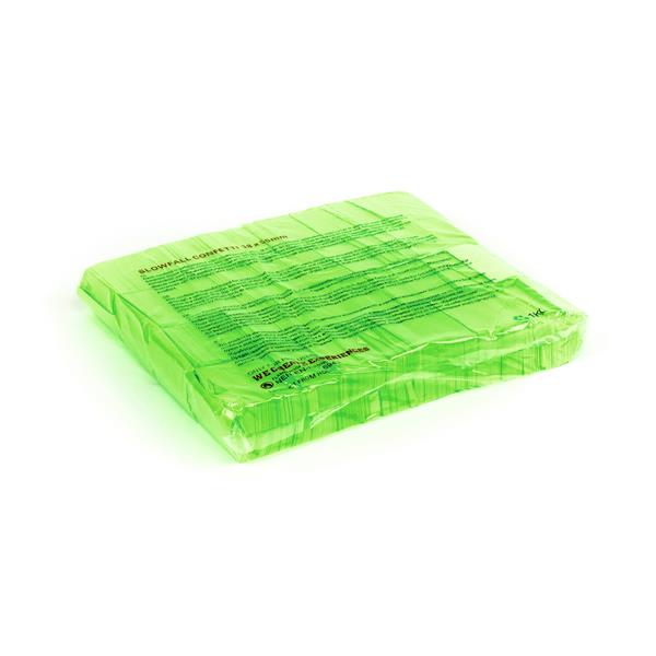 TCM FX Slowfall Confetti rectangular 55x18mm, neon-green, uv act