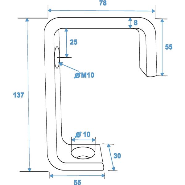 EUROLITE TH-52 Theatre Clamp silver