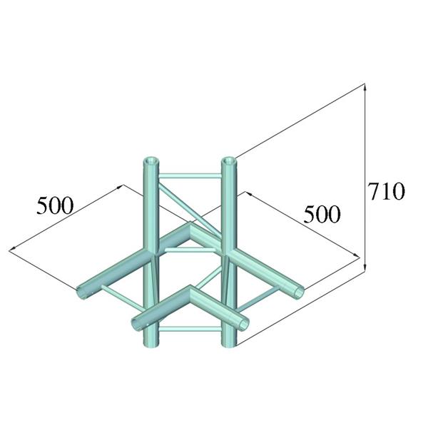 ALUTRUSS BILOCK BQ2-PAC44H 4-Way Corner