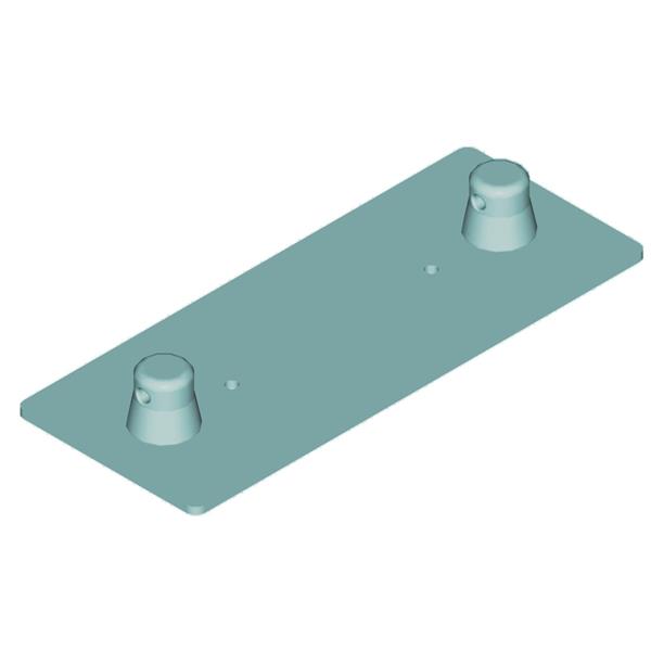 ALUTRUSS DECOLOCK DQ2-WPM Wall Mounting Plate MALE