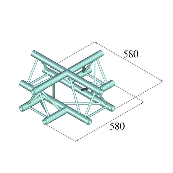 ALUTRUSS DECOLOCK DQ3-PAC41 4-Way Cross Piece