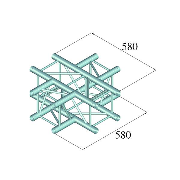 ALUTRUSS DECOLOCK DQ4-PAC41 4-Way Cross Piece