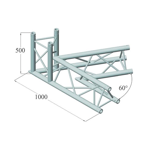 3-smerni kotnik 60° ALUTRUSS TRILOCK 6082AC-20-3 