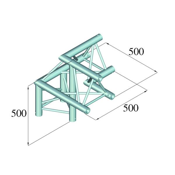 ALUTRUSS TRILOCK 6082AL-31 3-Way Corner /\ right