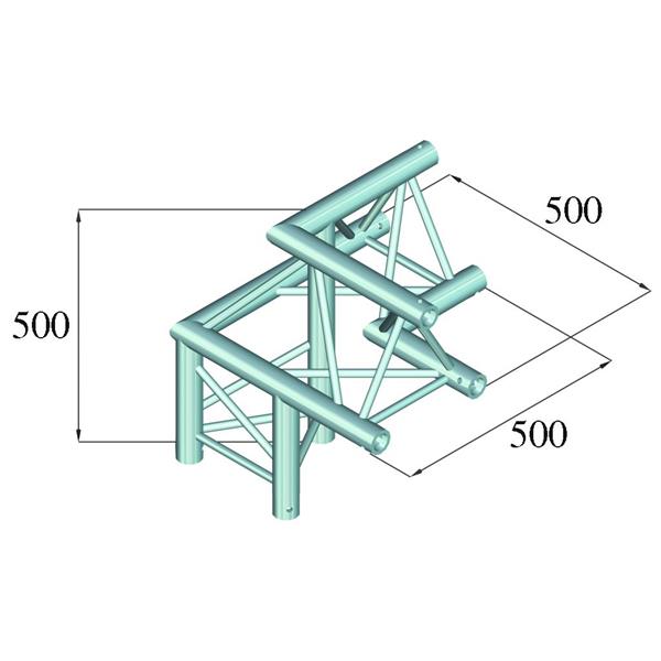 ALUTRUSS TRILOCK 6082AL-32 3-Say Corner /\ left