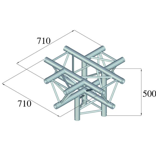 5-smeni kos ALUTRUSS TRILOCK 6082AC-53