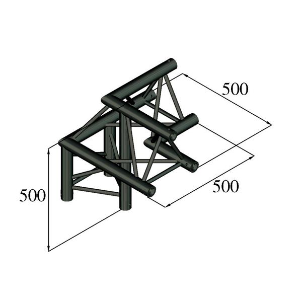 ALUTRUSS TRILOCK S-PAL-31 3-Way Corner /\ right