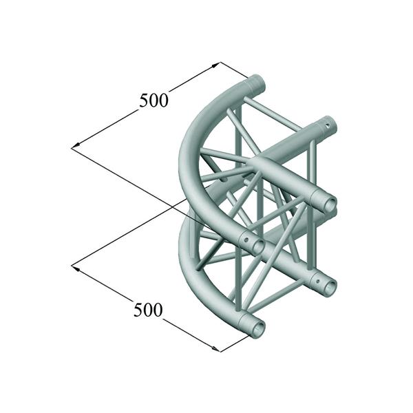 ALUTRUSS QUADLOCK 6082C-21R 2-Way Corner 90°