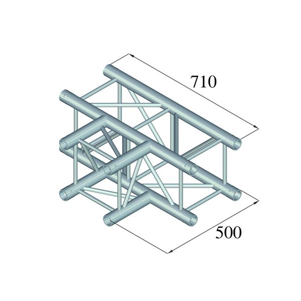 ALUTRUSS QUADLOCK 6082T-35 3-Way T-Piece