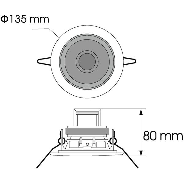 OMNITRONIC CS-4G Ceiling Speaker gold