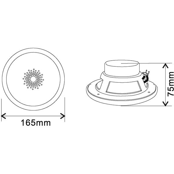 OMNITRONIC WF-5 Flush-Mount Speaker