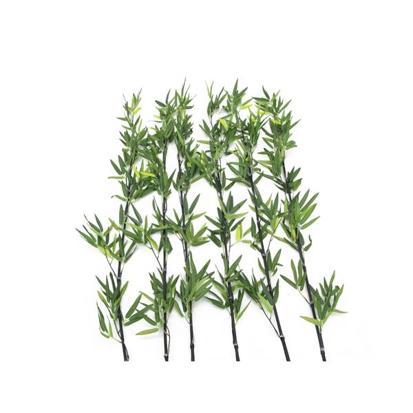 EUROPALMS Bamboo tube with leaves, 180cm, sixpack