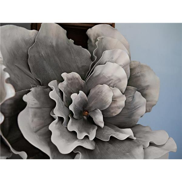 Velikanski cvet (EVA) kamnito siv 80cm EUROPALMS