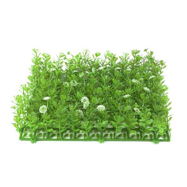 Umetna trava umetna zeleno-bela 25x25cm EUROPALMS