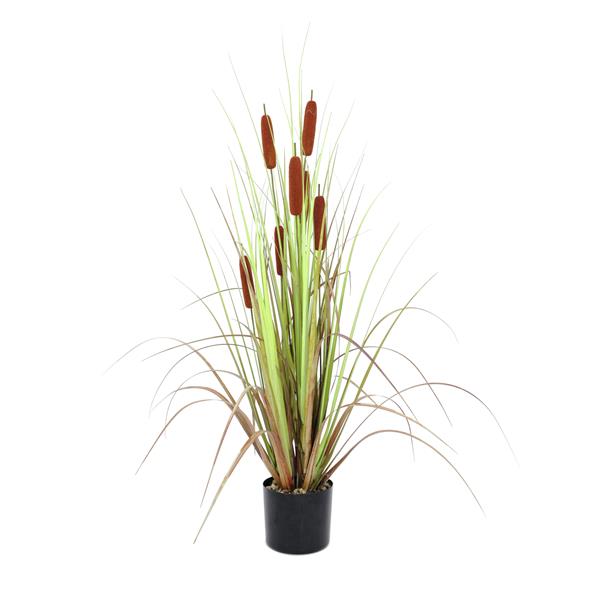 EUROPALMS Bulrush, artificial plant, 120cm