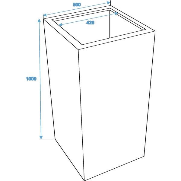 LEICHTSIN BOX-100 svetleče-rdeče barve EUROPALMS