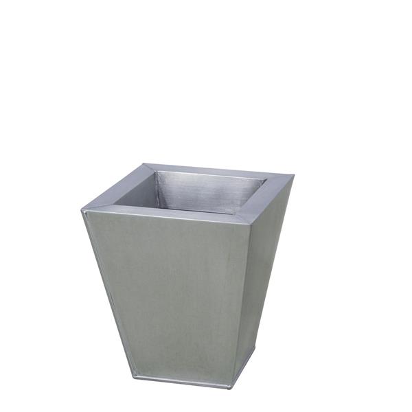 EUROPALMS Flowerpot, zinc, 25cm square