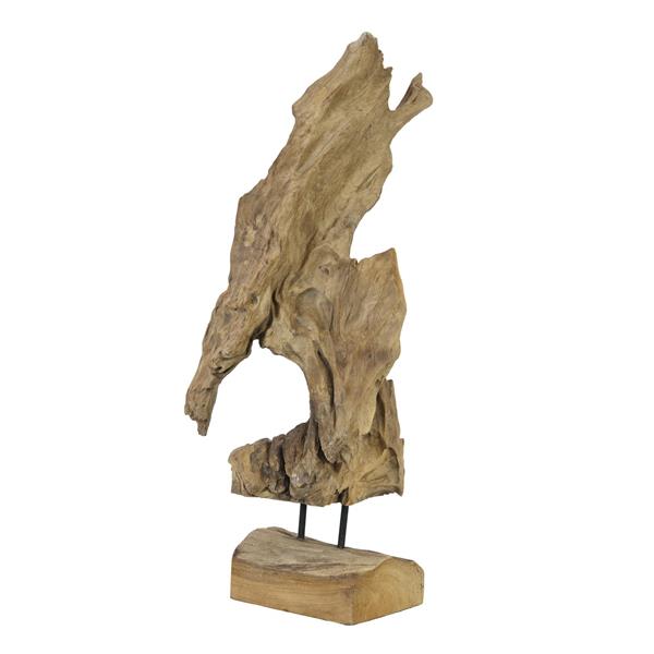 EUROPALMS Natural wood sculpture 60cm