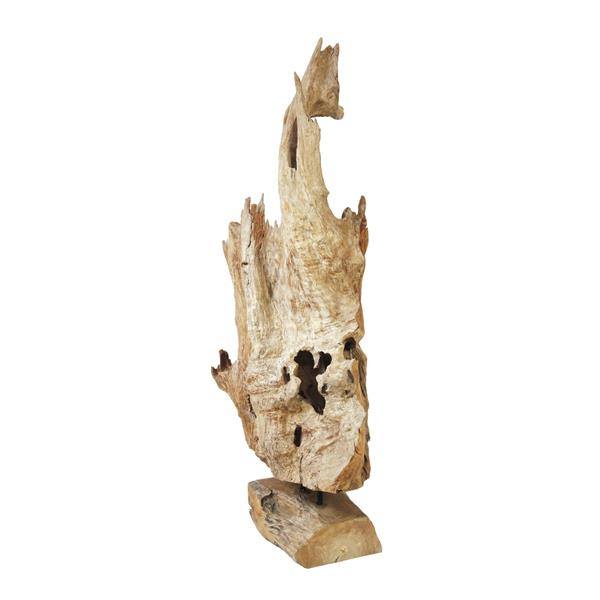 EUROPALMS Natural wood sculpture 160cm