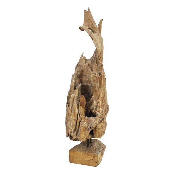 EUROPALMS Natural wood sculpture 160cm