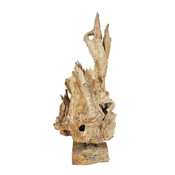 EUROPALMS Natural wood sculpture 160cm