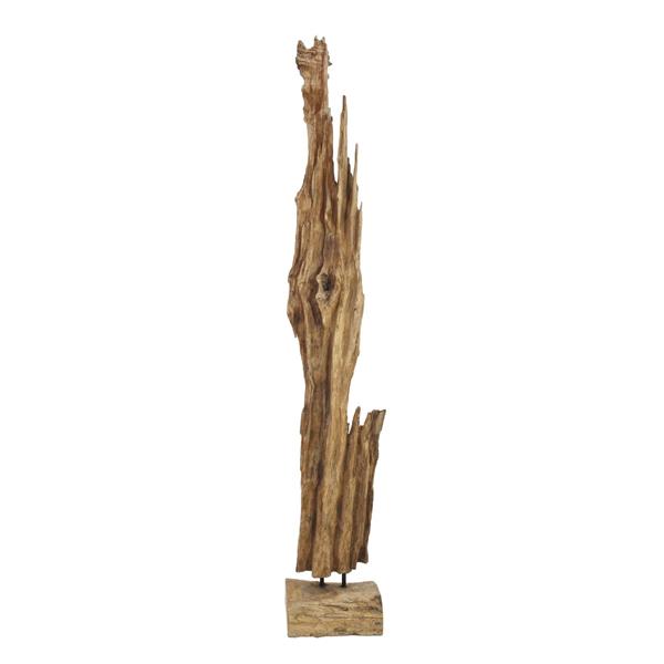 EUROPALMS Natural wood sculpture, slim 190cm