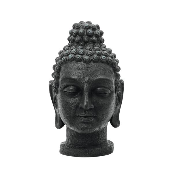 EUROPALMS Head of Buddha, antique-black, 75cm