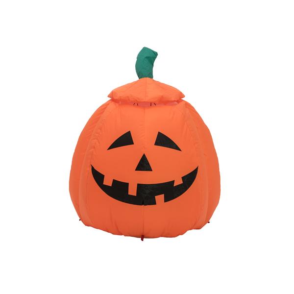 EUROPALMS Inflatable Figure Pumpkin with Ghost, animated, 120cm