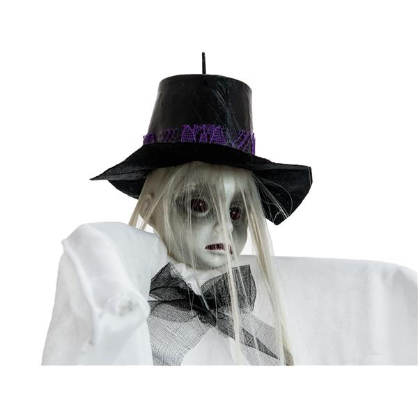 EUROPALMS Halloween Figure Woman with Hat, 70cm