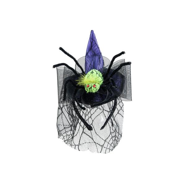 EUROPALMS Halloween Costume Witch Hat with Spider