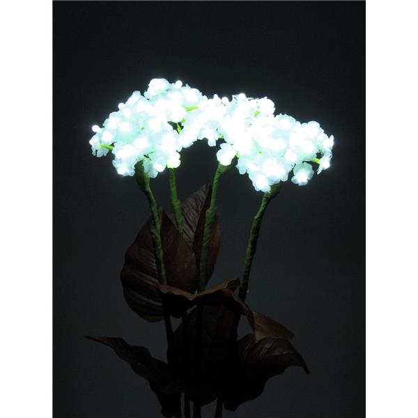 EUROPALMS Hydrangea, white, with flowers, 100 LEDs