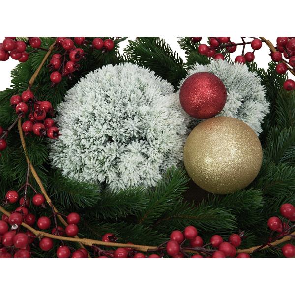 EUROPALMS Pine ball, flocked, 20cm