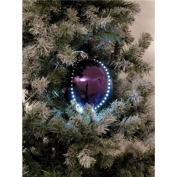 EUROPALMS LED Snowball 15cm, purple